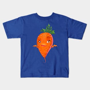 Carrot Cartoon Funny Kids T-Shirt